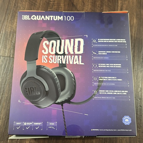 JBL Quantum 100 Wired Over Ear Gaming Headset - HARMAN - Picture 3 of 6
